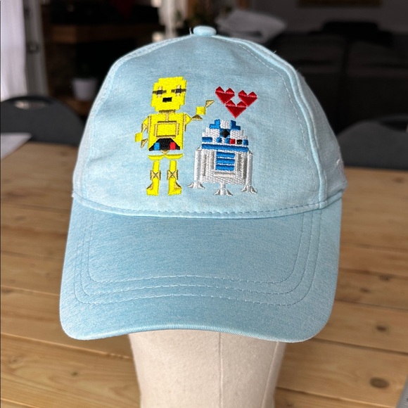 STAR WARS C-3PO and R2-D2 blue adjustable hat / cap  - size : S / M - Picture 9 of 9